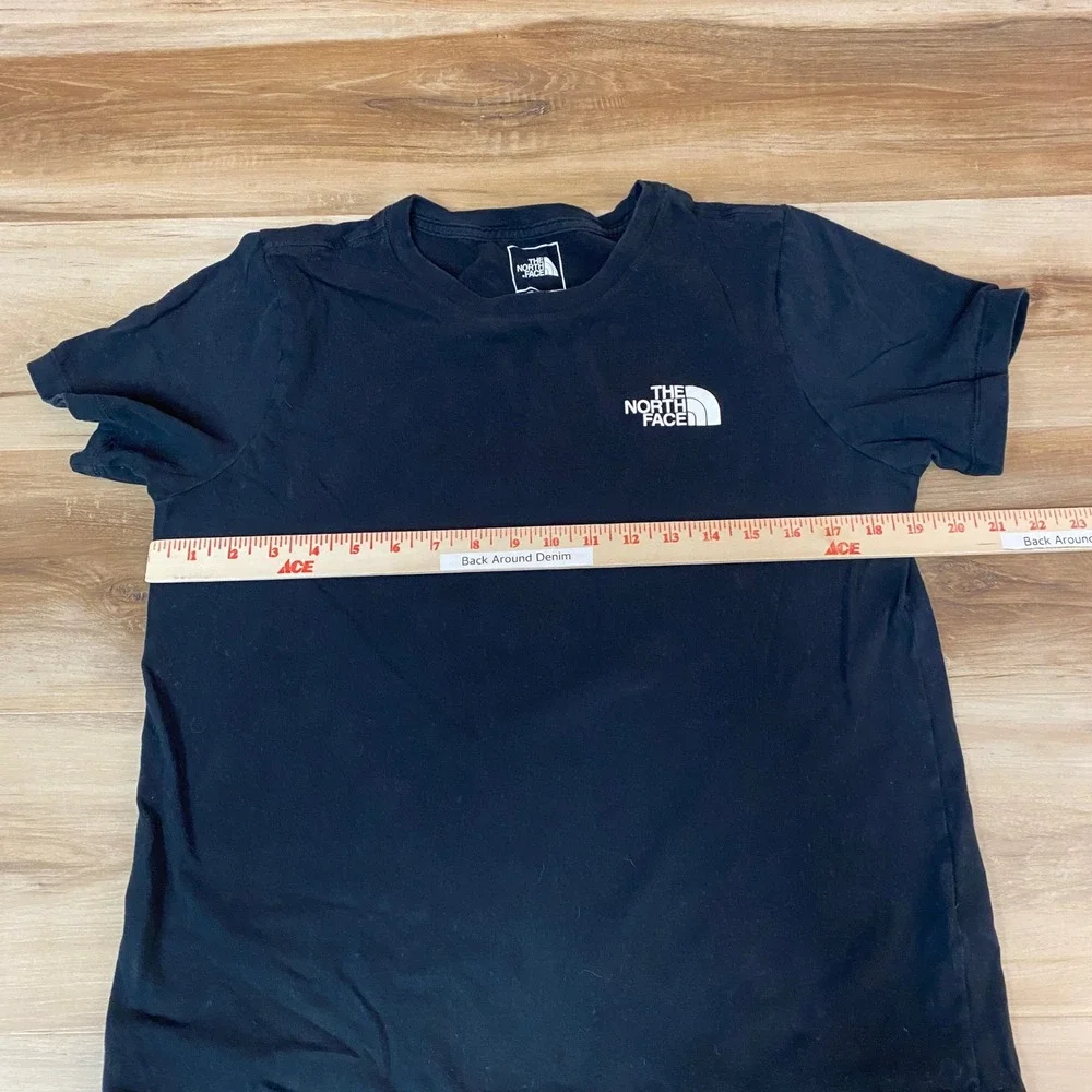 The North Face Womens Medium Black Short Sleeve Logo T Shirt Top Size M‎ - Picture 6 of 9
